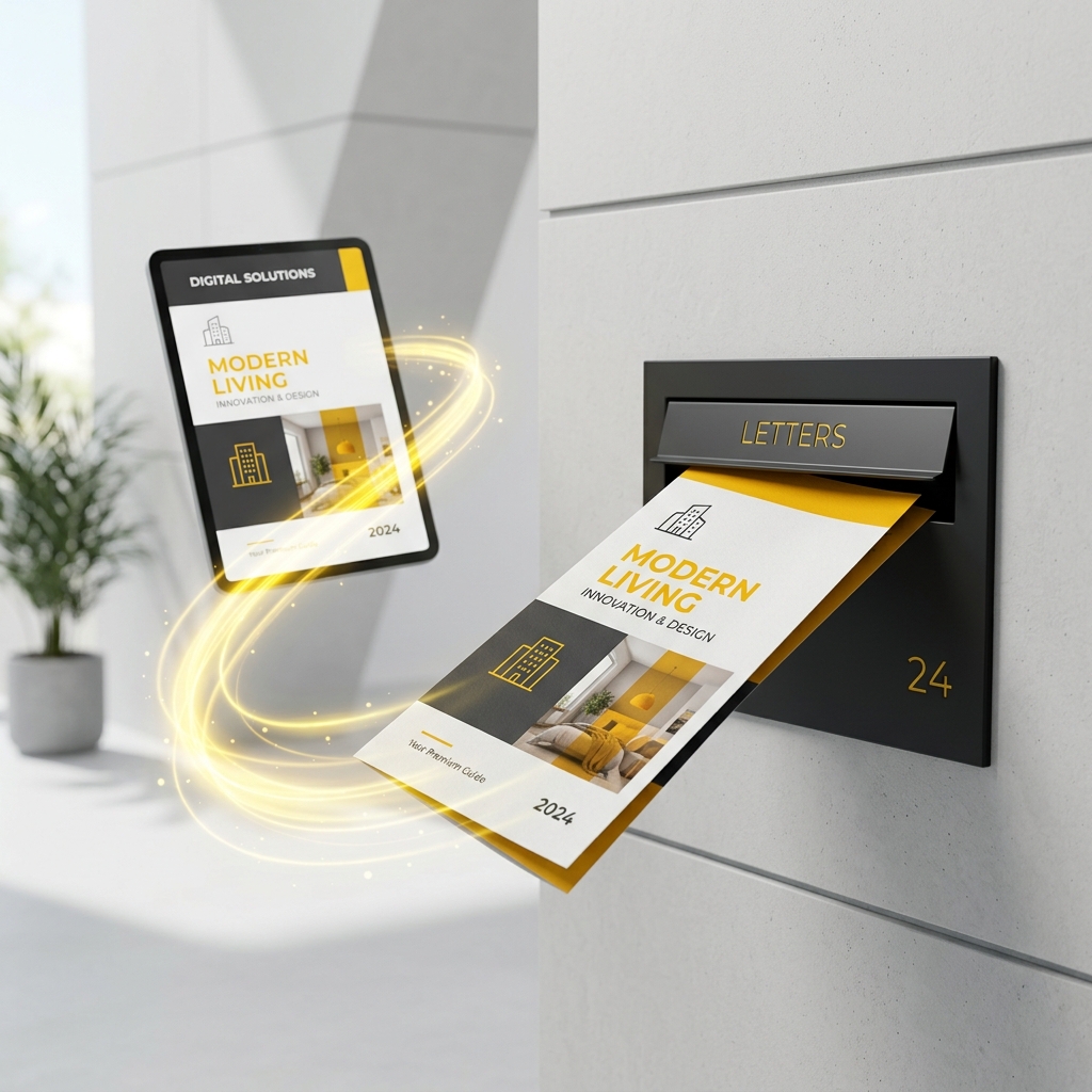 Brochure bezorgd op de mat via Slim Folderen