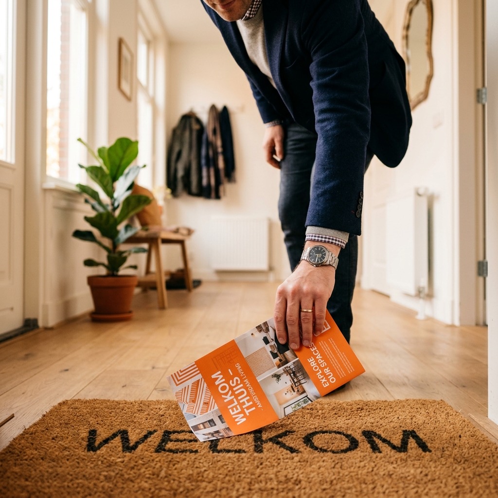 Brochure bezorgd op de deurmat