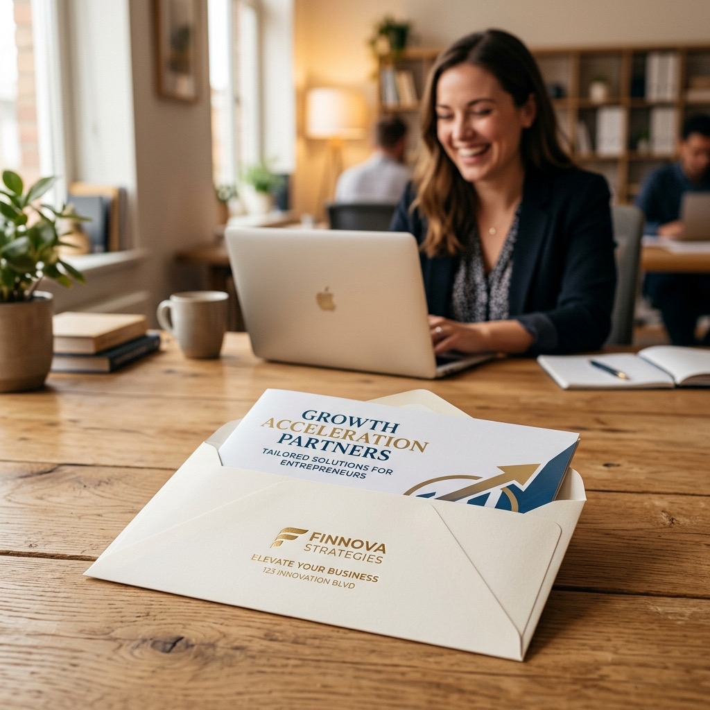 Eén enkele envelop met brochures